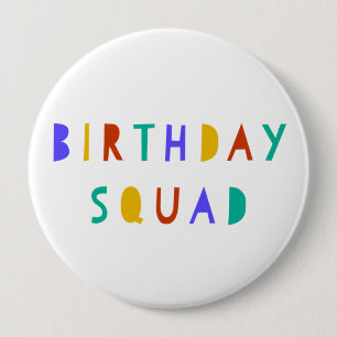 Verjaardag Squad Pin Badge Kinder Party Favor Swag Ronde Button 4,0 Cm