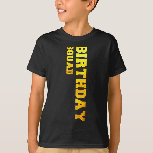 Verjaardag squad t-shirt (Voorkant)