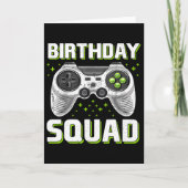 Verjaardag Squad Video Game Controller voor Gamer  Kaart (Voorkant)
