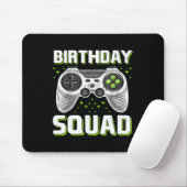 Verjaardag Squad Video Game Controller voor Gamer Muismat (Met muis)