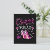 Verjaardag Squad Vlinders Feestdagenkaart (Staand voorkant)