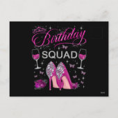 Verjaardag Squad Vlinders Feestdagenkaart (Achterkant)