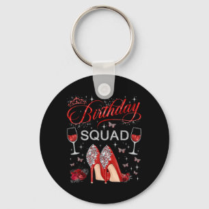 Verjaardag Squad Vlinders Hoge Hakken Diva Squad Sleutelhanger