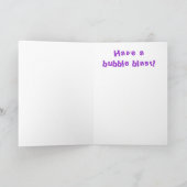 Verjaardag Squid Triplets & Bubbles Kaart (Binnen)