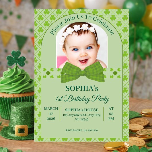 Verjaardag St. Patrick's Day 1 jaar Kaart