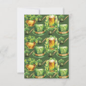 Verjaardag St Patrick's Day Bedankkaart (Achterkant)