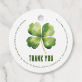 Verjaardag St Patrick's Day Bedankt Bedankjes Labels (Voorkant)