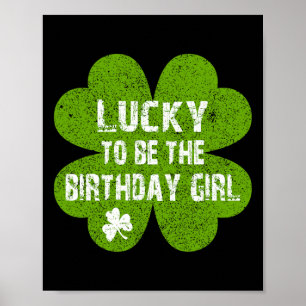 Verjaardag St. Patrick's Day Gelukkig op de Verjaa Poster