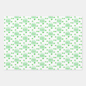 Verjaardag St. Patrick's Day Inpakpapier Vel (Voorkant)