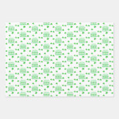Verjaardag St. Patrick's Day Inpakpapier Vel (Voorkant)