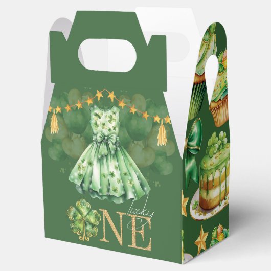 Verjaardag St Patrick's Day Lucky One Bedankdoosjes (Geopend)