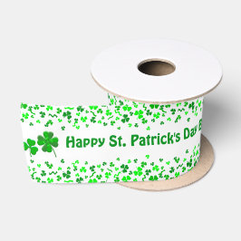 Verjaardag St. Patrick's Day Persoonlijke Naam Satijnen Lint