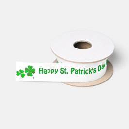 Verjaardag St. Patrick's Day Persoonlijke Naam Satijnen Lint