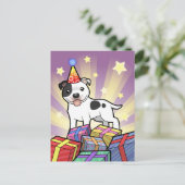 Verjaardag Staffordshire Bull Terrier Briefkaart (Staand voorkant)