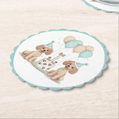 Verjaardag Standaard Poedel Honden Kartonnen Onderzetters (Gekanteld)