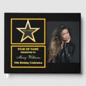 Verjaardag Star of Fame Gastenboek (Voorkant)