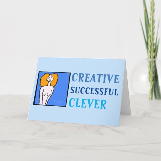 Verjaardag sterrenbeeld Persoonlijkheid Maagd Kaar Kaart (Voorkant)