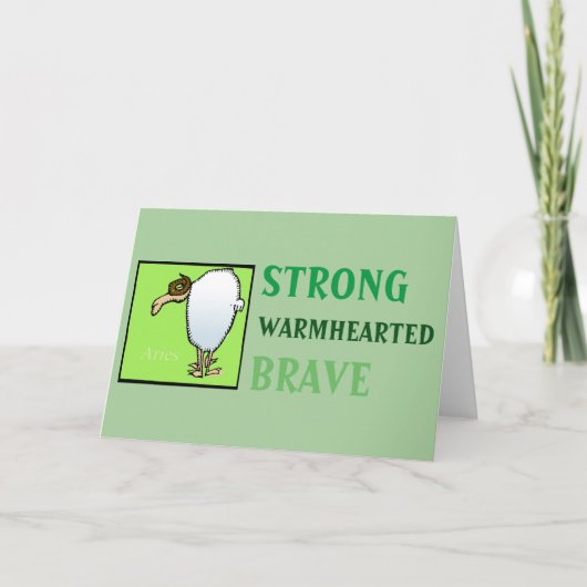 Verjaardag sterrenbeeld Persoonlijkheid Ram Kaart (Voorkant)