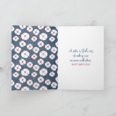 Verjaardag Stick Figuur Meisje voor Zuster Kaart (Binnen)