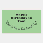 VERJAARDAG STICKER (Voorkant)