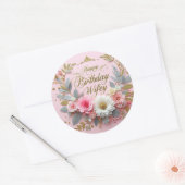 Verjaardag sticker voor vrouw (Envelop)