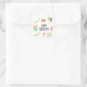 Verjaardag stickers of enveloppe zegels (Tas)