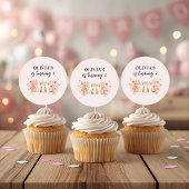 Verjaardag Stickers van Woodland Animals | Roze bl