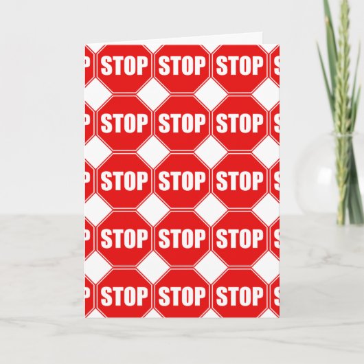 VERJAARDAG-STOP-STOP-STOP-WIST DAT JE HET ZOU NEGE KAART (Voorkant)