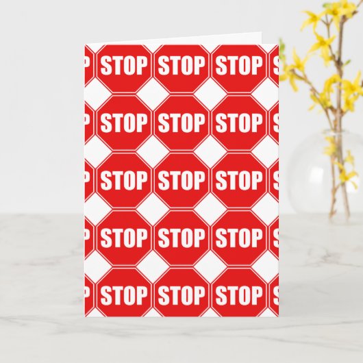 VERJAARDAG-STOP-STOP-STOP-WIST DAT JE HET ZOU NEGE KAART (Gele Bloem)