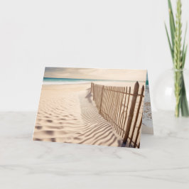 Verjaardag Strand Omheining In Zand Kaart