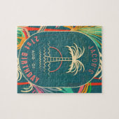 Verjaardag Strand tropische palmboom strand zonson Legpuzzel (Horizontaal)