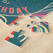 Verjaardag Strand tropische palmboom strand zonson Legpuzzel (Zijkant)