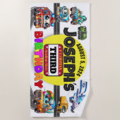 Verjaardag strandlaken (Voorkant)