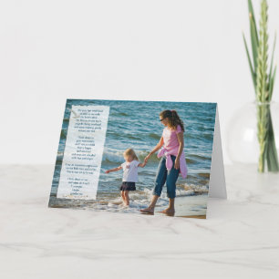 Verjaardag strandwandeling voor dochter kaart