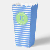 Verjaardag Strepen Blauw⎮Wit Groen Favoriet Box Bedankdoosjes (Achterkant)