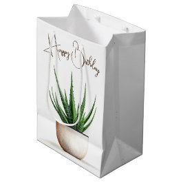 Verjaardag Succulent Plant in Pot Medium Cadeauzakje