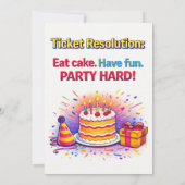 Verjaardag Support Ticket Kaart (Achterkant)
