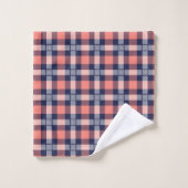 Verjaardag Surprise Handdoek Koraal Navy Gestreept (Wasdoekje)
