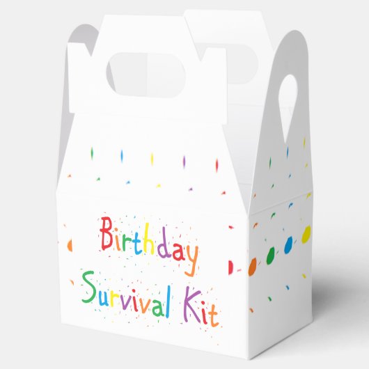 "Verjaardag" Survival Kit Bedankdoosjes (Geopend)