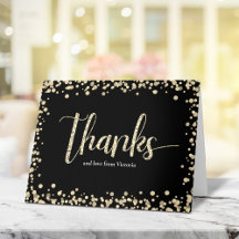 Verjaardag Sweet 16 Modern Goud Zwart Glitters Mei