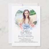 Verjaardag Sweet 16 | Strand 16 Verjaardag Foto Kaart (Voorkant)