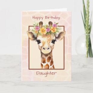 Verjaardag Sweet Safari Oerwoud Giraffe Kaart