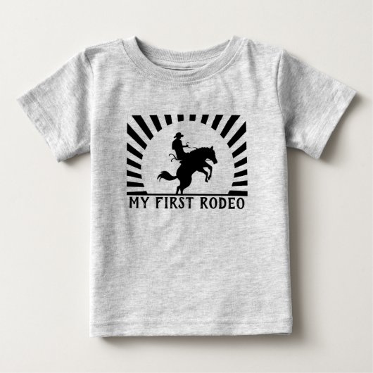 Verjaardag T-shirt Eerste Rodeo (Voorkant)