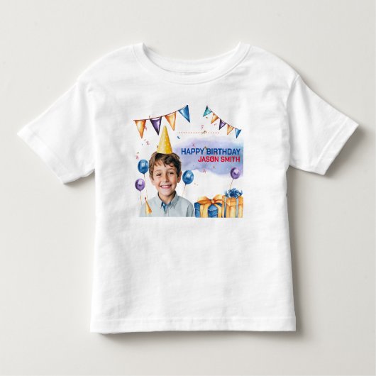 Verjaardag T-shirt ontwerp voor kinderen (Voorkant)
