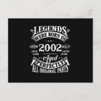 Verjaardag T-shirt Vintage Legenden Geboren In 200
