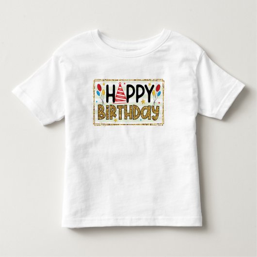 Verjaardag T-shirts: Verjaardag Ontwerp Kinder Shirts (Voorkant)