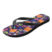 Verjaardag taart gebak patroon ontwerp teenslippers (Schuin)