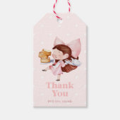 Verjaardag Taart & Theetijd Cadeaulabel (Voorkant)