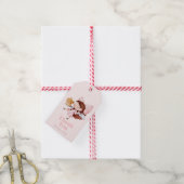 Verjaardag Taart & Theetijd Cadeaulabel (Met Touw)