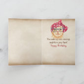 Verjaardag Tabby Cat humor Kaart (Binnen)